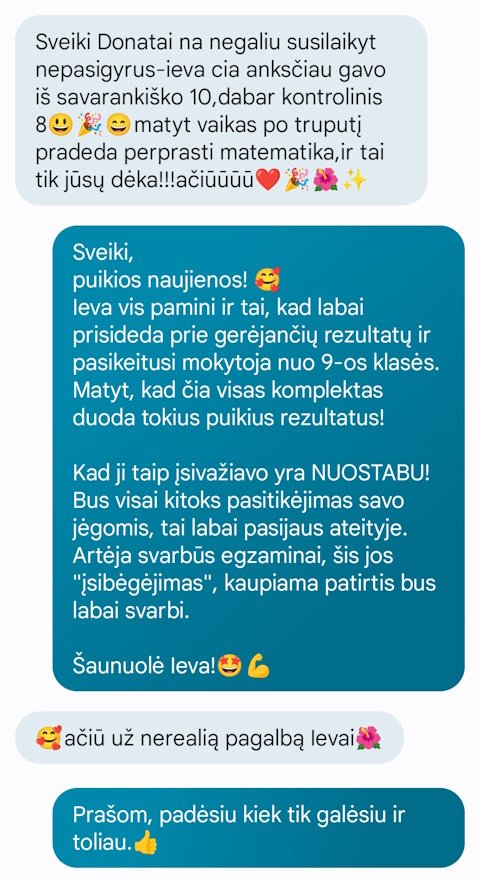Astos pranešimas